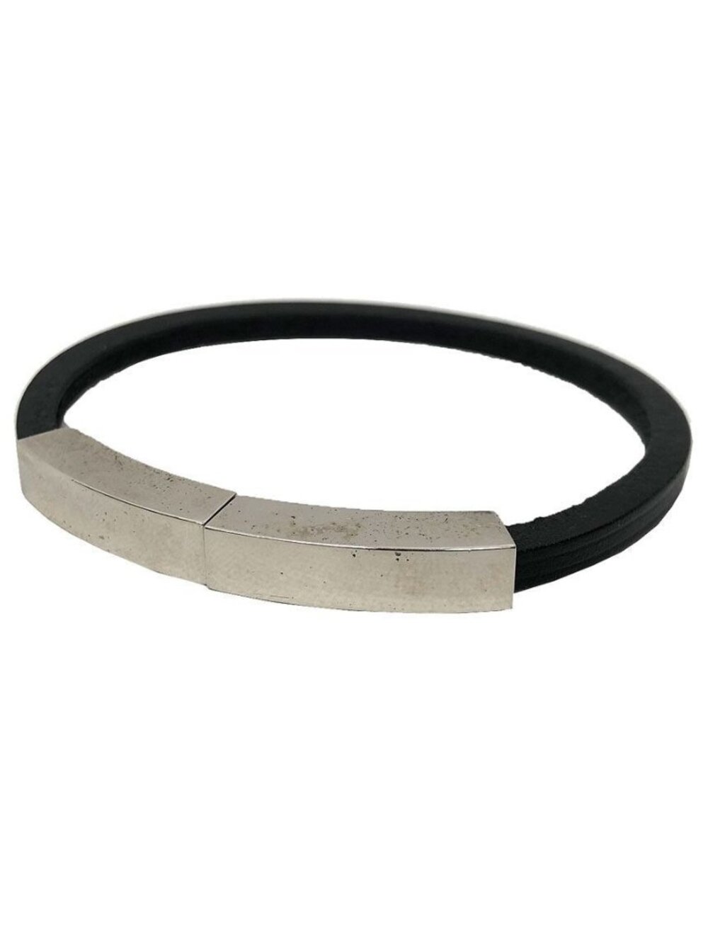 Hermes Leather Bracelet Vintage Black